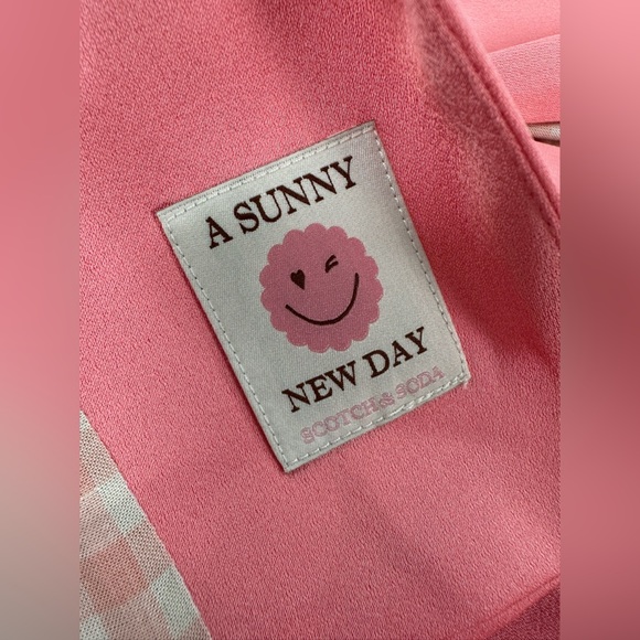 Scotch & Soda R’Belle Girls Blazer Coral Satin Finish Button Front Tailored - Picture 10 of 15